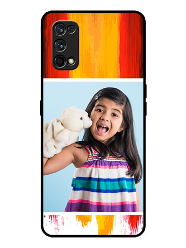 Custom Realme 7 Pro Personalized Glass Phone Case  - Multi Color Design