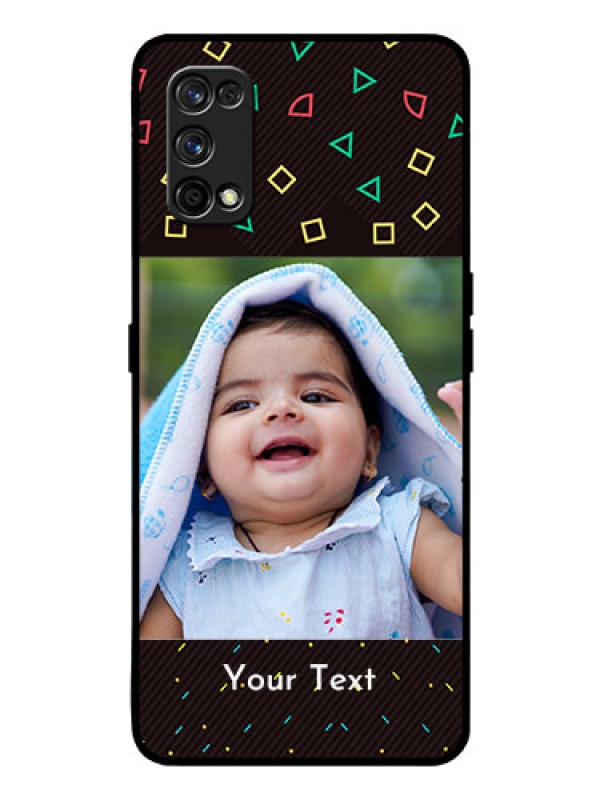 Custom Realme 7 Pro Custom Glass Phone Case  - with confetti birthday design