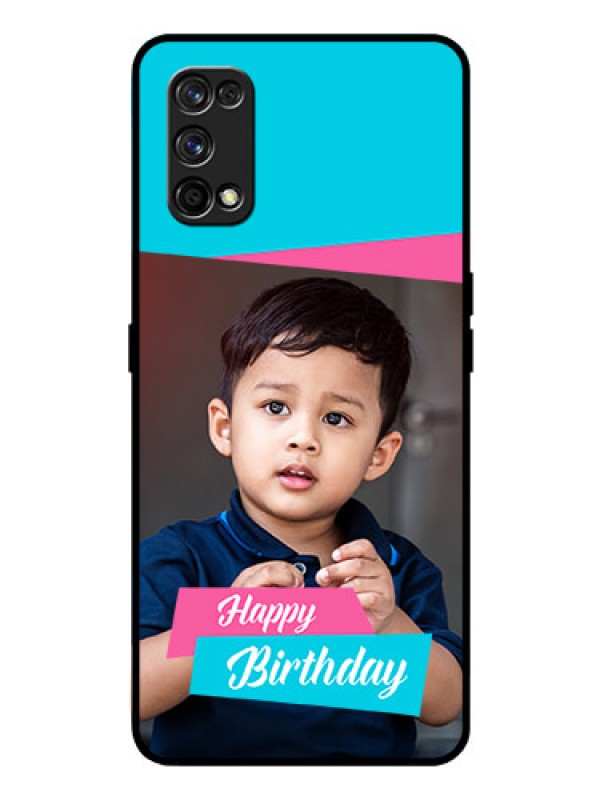 Custom Realme 7 Pro Personalized Glass Phone Case  - Image Holder with 2 Color Design