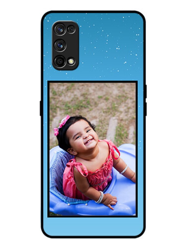 Custom Realme 7 Pro Custom Glass Mobile Case  - Wave Pattern Colorful Design