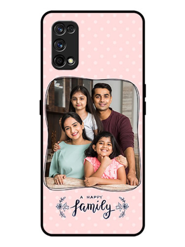 Custom Realme 7 Pro Custom Glass Phone Case  - Family with Dots Design
