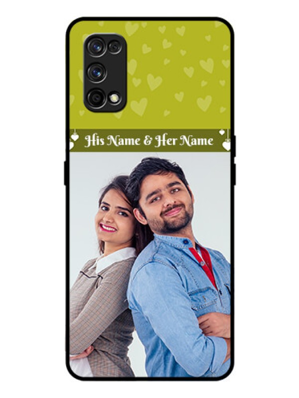 Custom Realme 7 Pro Custom Glass Phone Case  - You & Me Heart Design