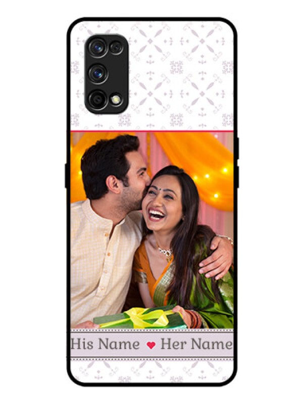 Custom Realme 7 Pro Custom Glass Mobile Case  - with Photo and Ethnic Design