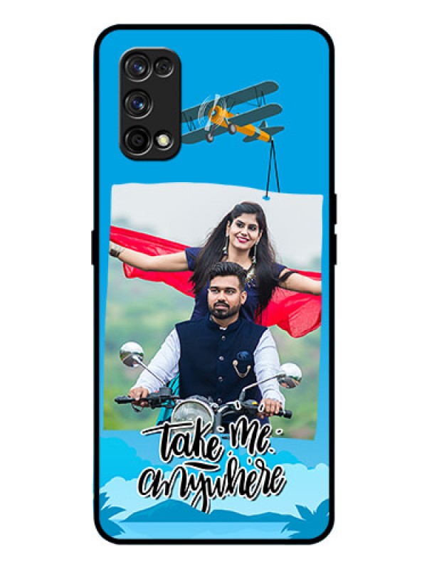 Custom Realme 7 Pro Custom Glass Mobile Case  - Traveller Design 