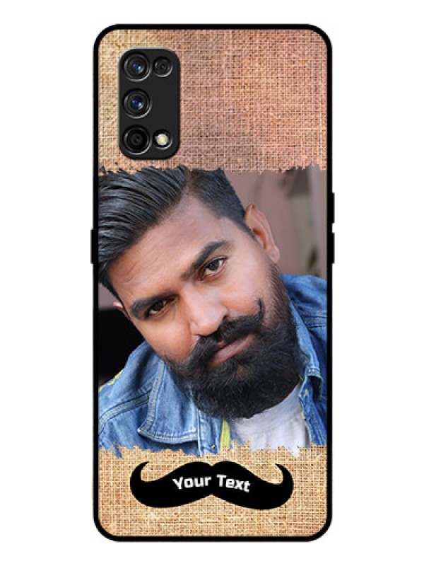 Custom Realme 7 Pro Personalized Glass Phone Case  - with Texture Design