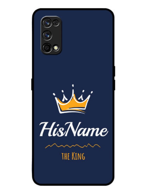 Custom Realme 7 Pro Glass Phone Case King with Name