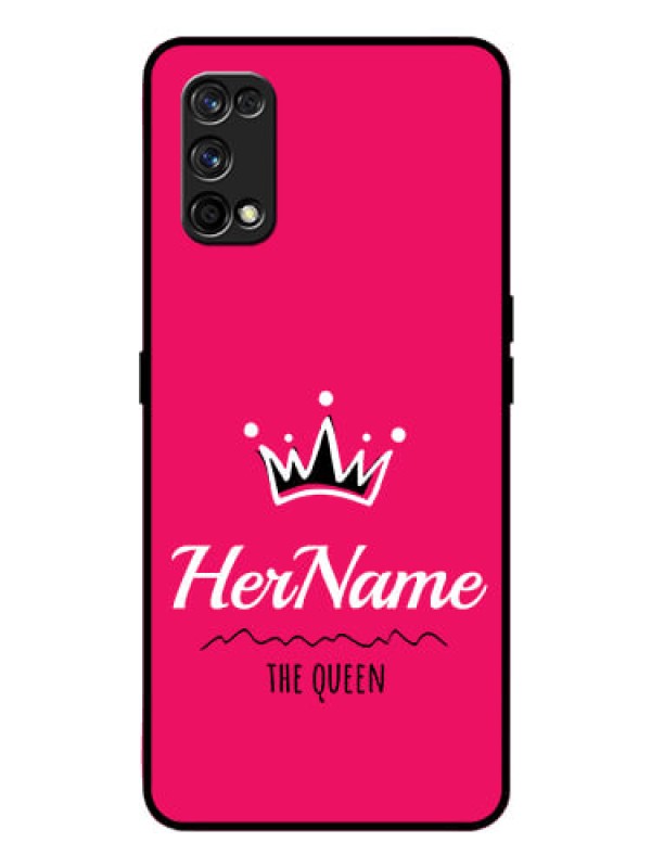 Custom Realme 7 Pro Glass Phone Case Queen with Name