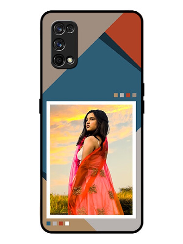 Custom Realme 7 Pro Personalized Glass Phone Case - Retro color pallet Design