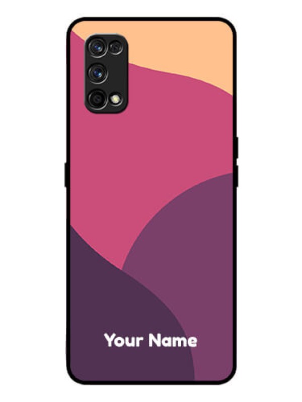 Custom Realme 7 Pro Custom Glass Phone Case - Mixed Multi-colour abstract art Design