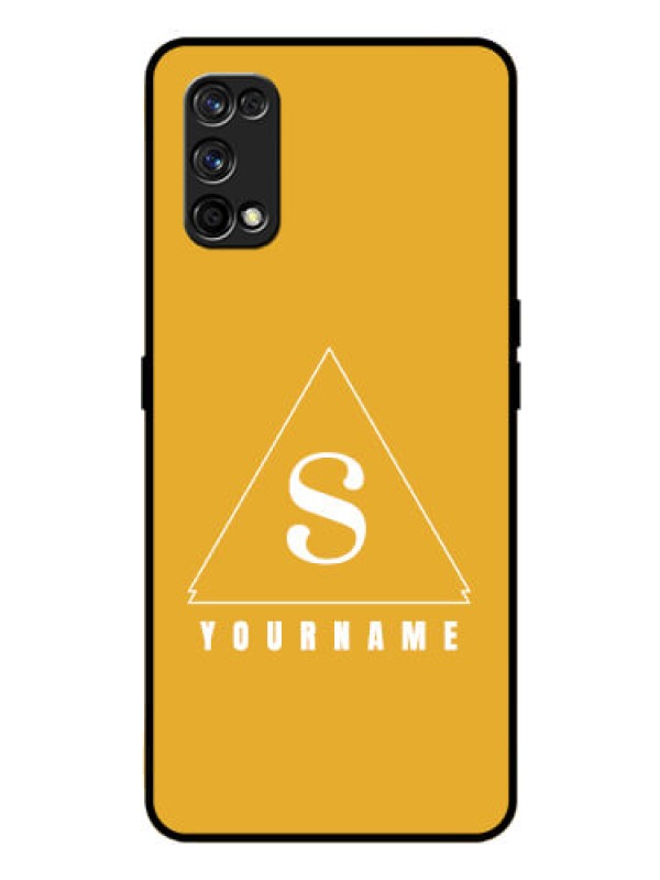 Custom Realme 7 Pro Personalized Glass Phone Case - simple triangle Design