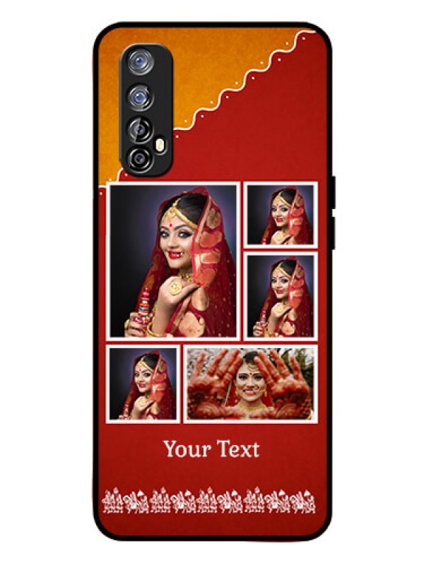 Custom Realme 7 Personalized Glass Phone Case  - Wedding Pic Upload Design