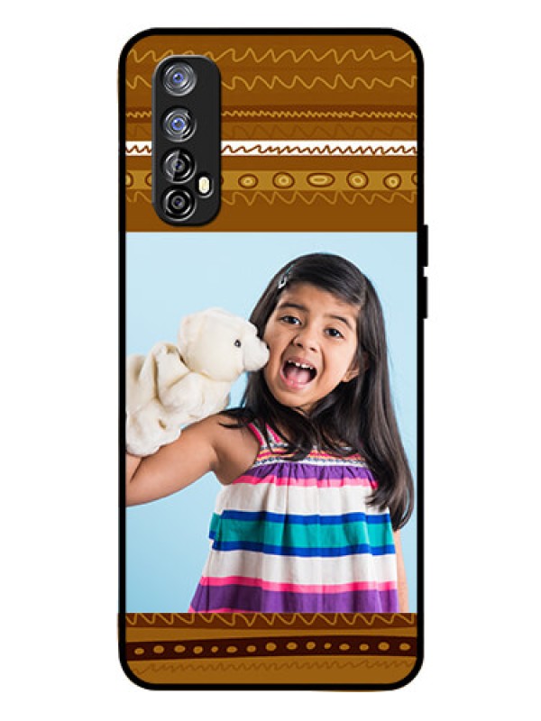 Custom Realme 7 Custom Glass Phone Case  - Friends Picture Upload Design 