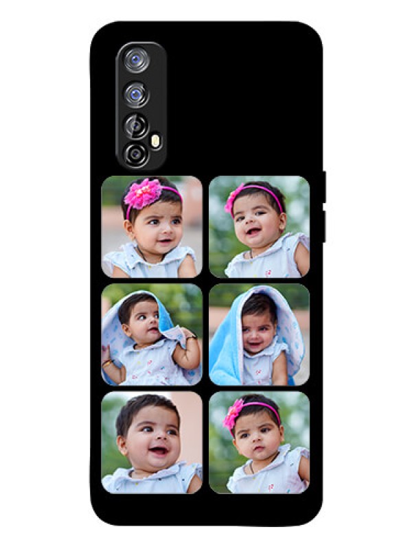 Custom Realme 7 Photo Printing on Glass Case  - Multiple Pictures Design