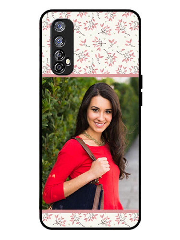 Custom Realme 7 Custom Glass Phone Case  - Premium Floral Design