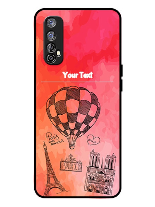 Custom Realme 7 Custom Glass Phone Case  - Paris Theme Design