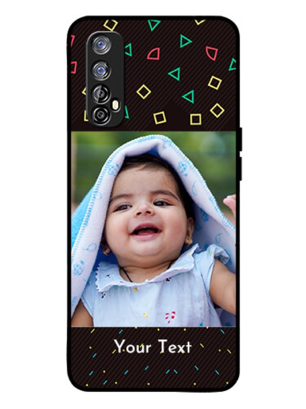 Custom Realme 7 Custom Glass Phone Case  - with confetti birthday design