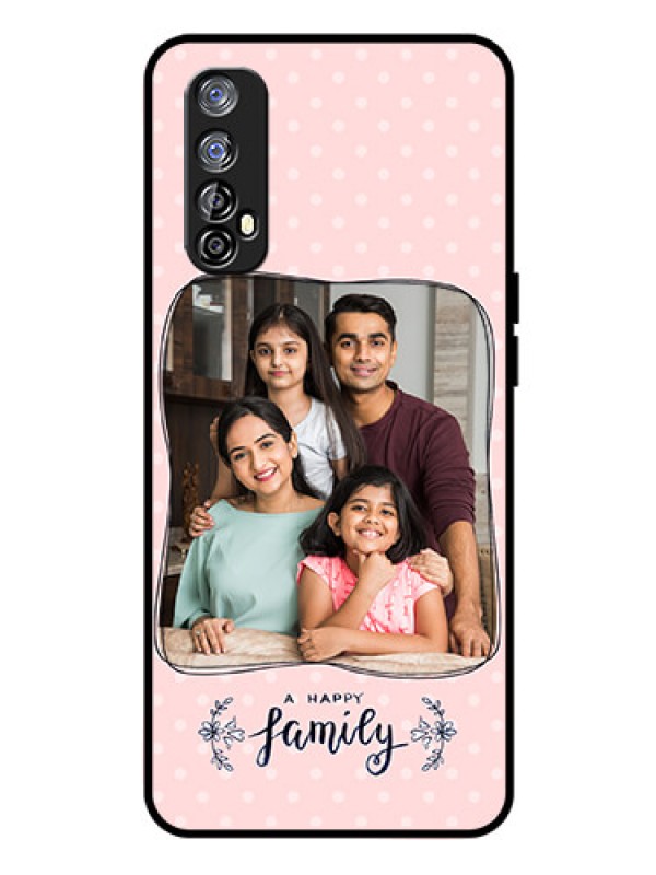Custom Realme 7 Custom Glass Phone Case  - Family with Dots Design