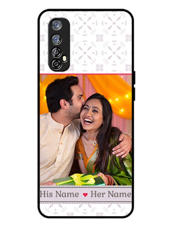 Custom Realme 7 Custom Glass Mobile Case  - with Photo and Ethnic Design