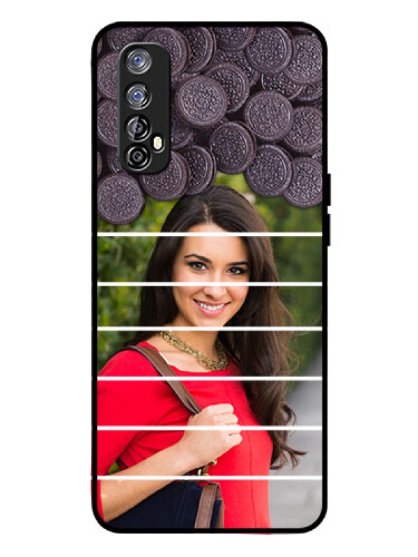 Custom Realme 7 Custom Glass Phone Case  - with Oreo Biscuit Design