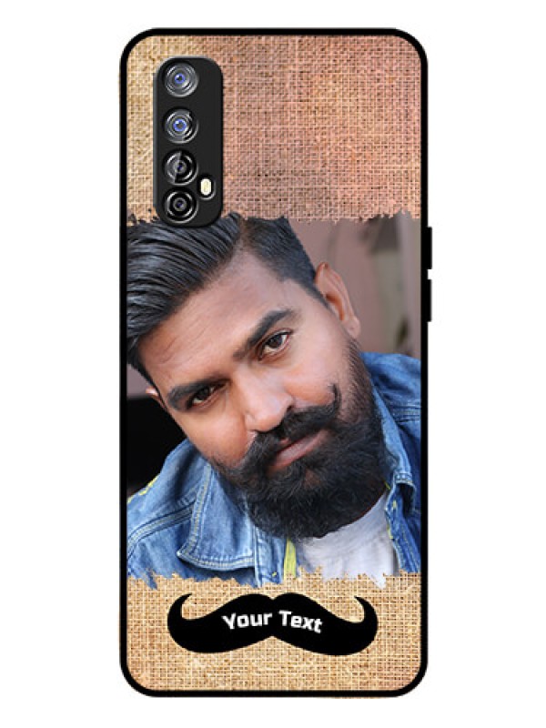 Custom Realme 7 Personalized Glass Phone Case  - with Texture Design