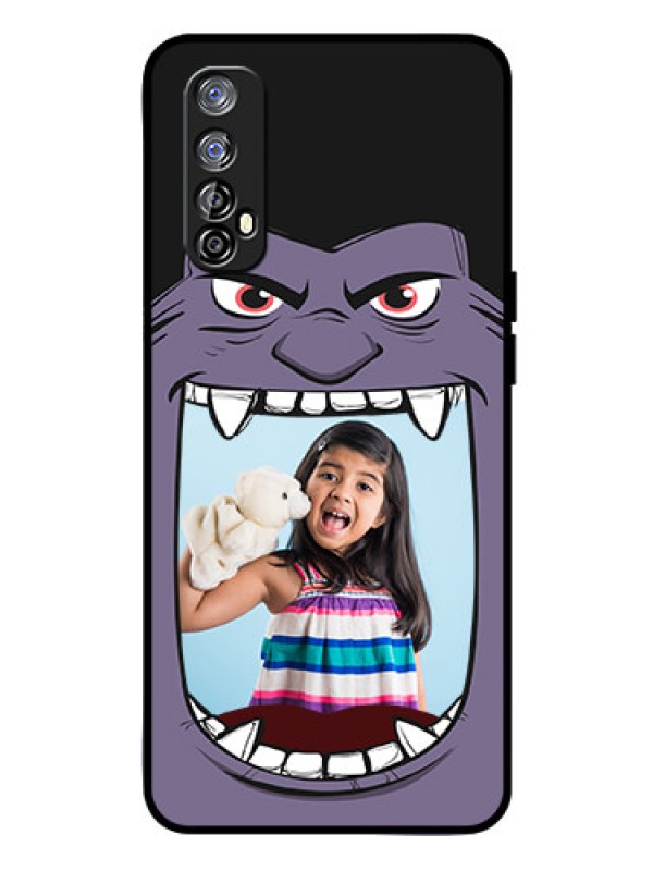 Custom Realme 7 Custom Glass Phone Case  - Angry Monster Design