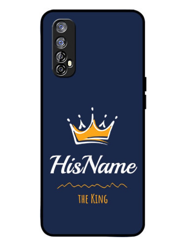 Custom Realme 7 Glass Phone Case King with Name