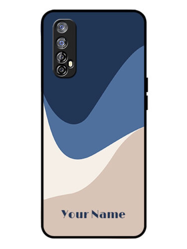 Custom Realme 7 Custom Glass Phone Case - Abstract Drip Art Design