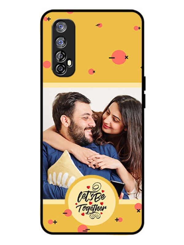 Custom Realme 7 Photo Printing on Glass Case - Lets be Together Design