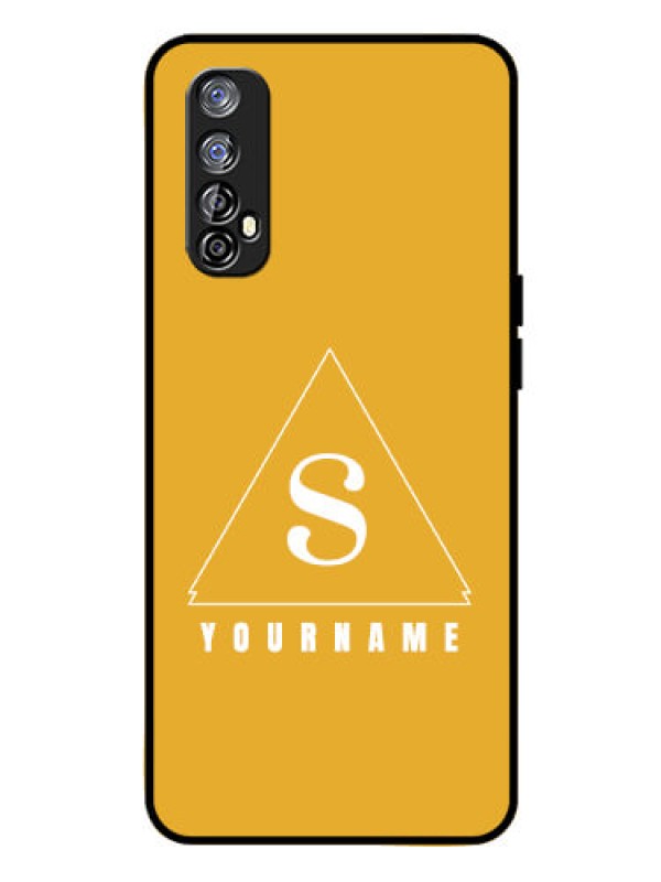 Custom Realme 7 Personalized Glass Phone Case - simple triangle Design
