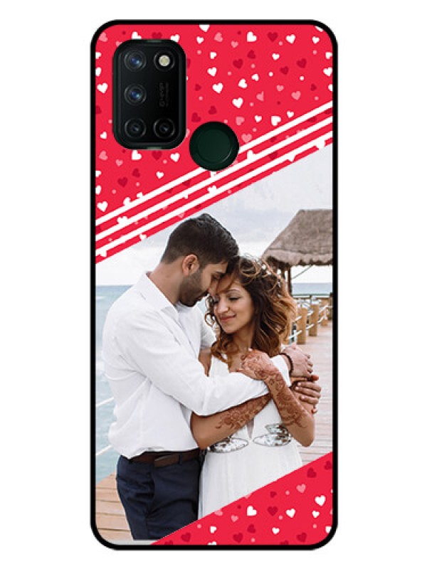 Custom Realme 7I Custom Glass Mobile Case  - Valentines Gift Design