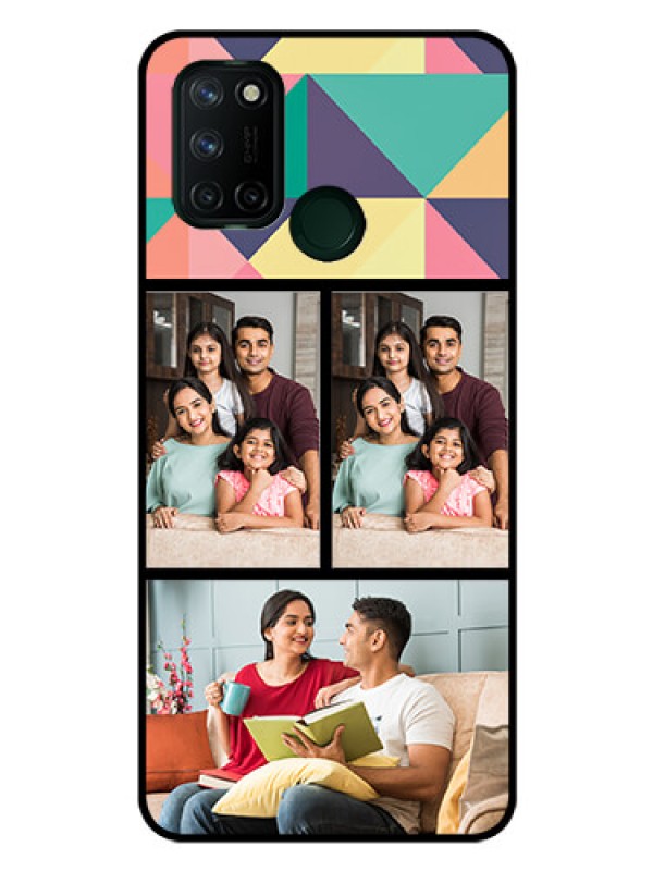 Custom Realme 7I Custom Glass Phone Case  - Bulk Pic Upload Design