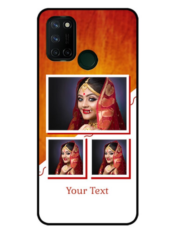 Custom Realme 7I Custom Glass Phone Case  - Wedding Memories Design  
