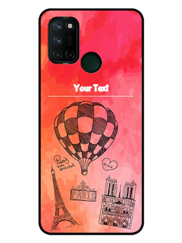 Custom Realme 7I Custom Glass Phone Case  - Paris Theme Design