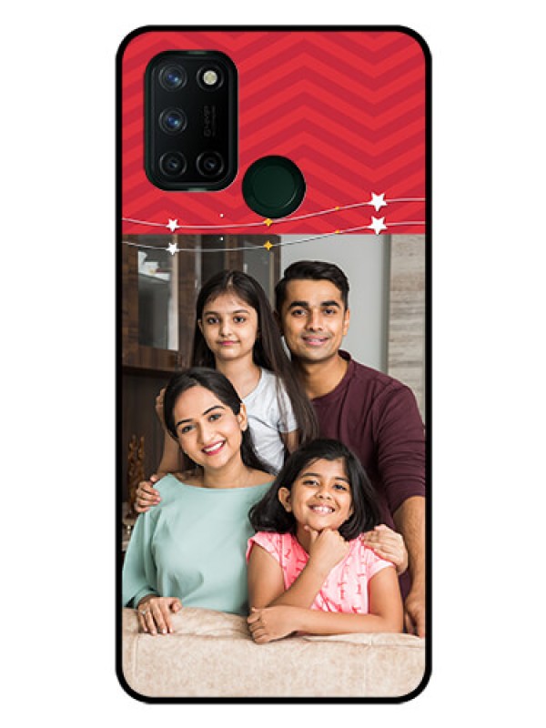 Custom Realme 7I Personalized Glass Phone Case  - Happy Family Design