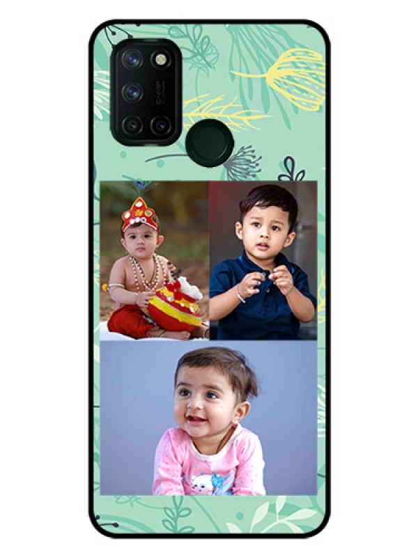 Custom Realme 7I Photo Printing on Glass Case  - Forever Family Design 