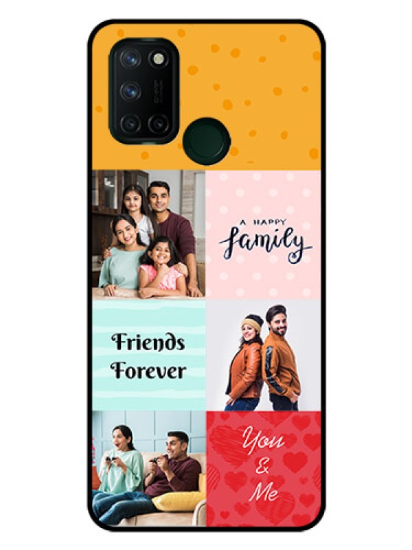 Custom Realme 7I Personalized Glass Phone Case  - Images with Quotes Design