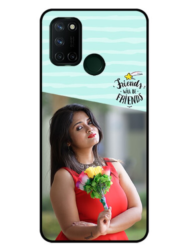 Custom Realme 7I Custom Glass Phone Case  - Friends Picture Icon Design