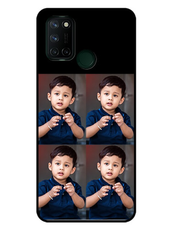 Custom Realme 7I 4 Image Holder on Glass Mobile Cover
