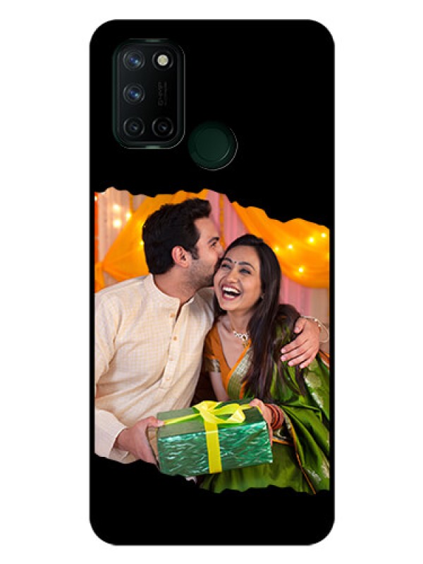 Custom Realme 7i Custom Glass Phone Case - Tear-off Design