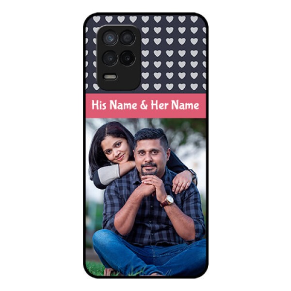 Realme 8 5G Custom Glass Mobile Case - Love Symbols Design