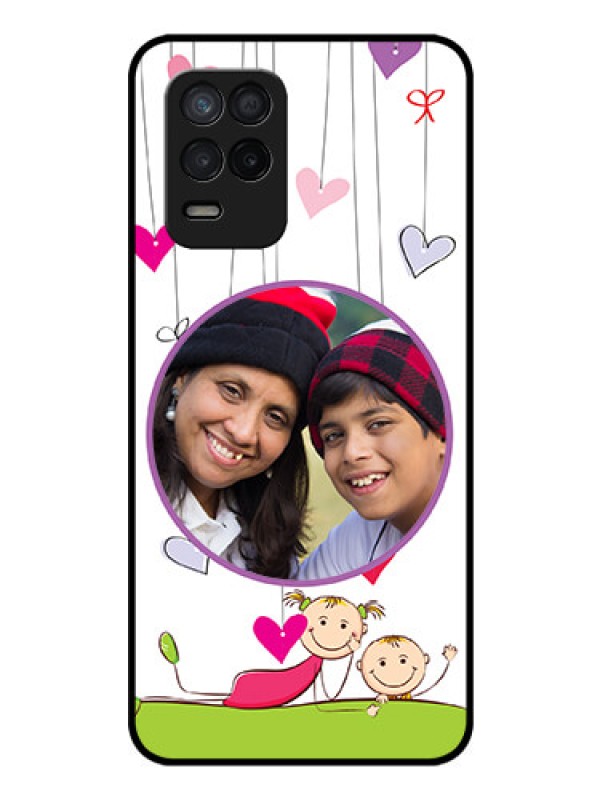 Custom Realme 8 5G Photo Printing on Glass Case - Cute Kids Phone Case Design