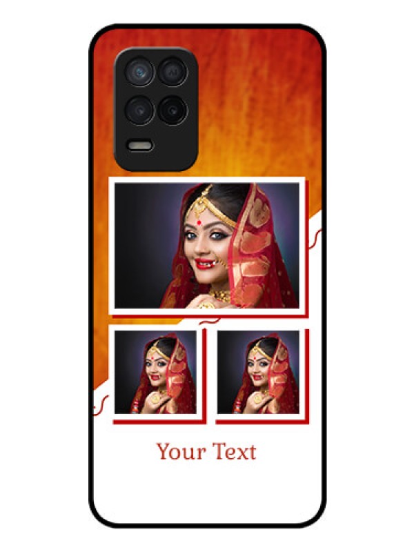 Custom Realme 8 5G Custom Glass Phone Case - Wedding Memories Design 