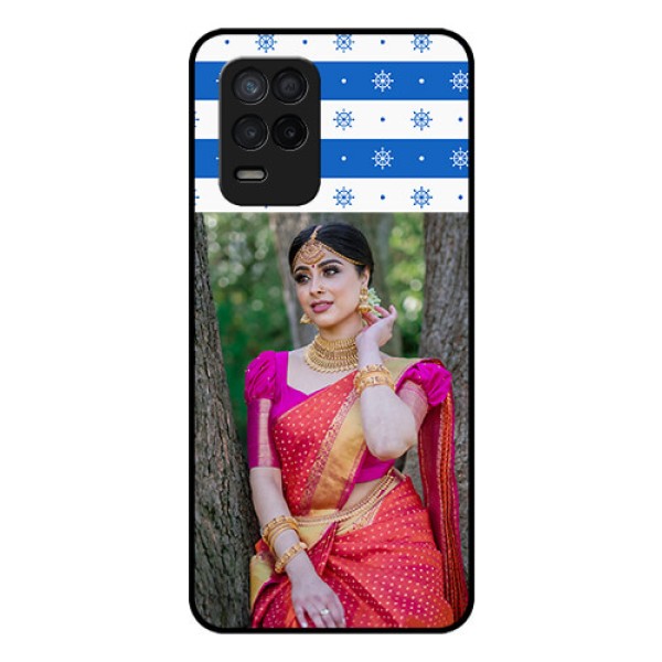 Realme 8 5G Photo Printing on Glass Case - Snow Pattern Design