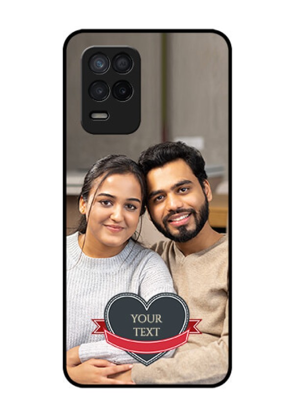 Realme 8 5G Custom Glass Phone Case - Just Married Couple Design