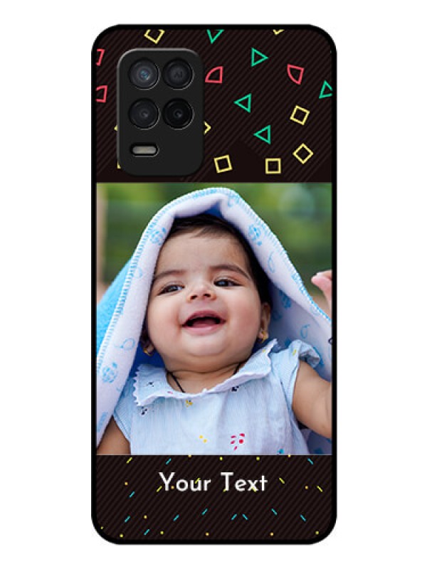Custom Realme 8 5G Custom Glass Phone Case - with confetti birthday design