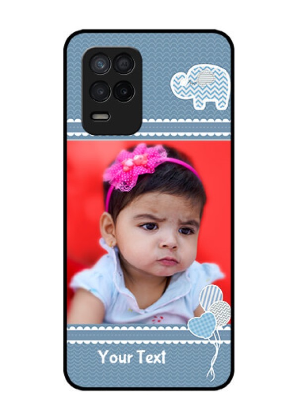 Realme 8 5G Photo Printing on Glass Case - with Kids Pattern Design