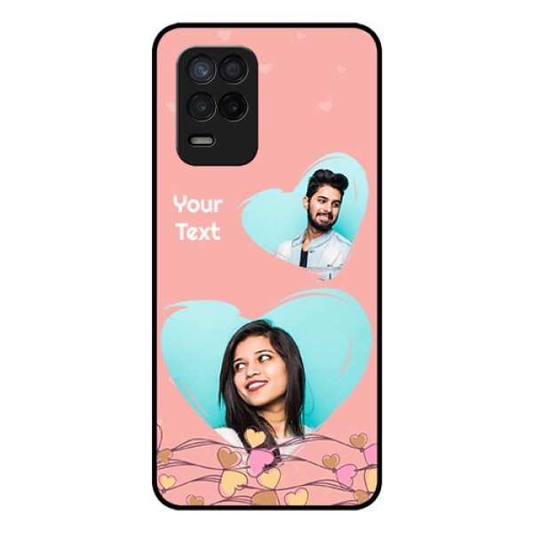 Realme 8 5G Custom Glass Mobile Case - Love Doodle Design