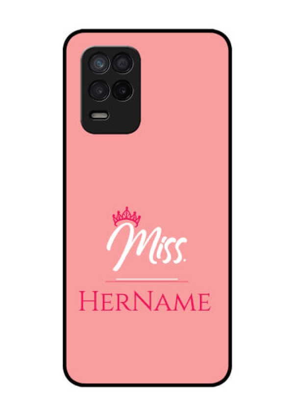 Realme 8 5G Custom Glass Phone Case Mrs with Name