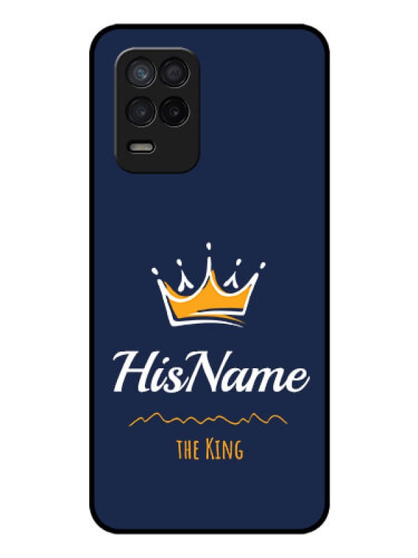 Custom Realme 8 5G Glass Phone Case King with Name