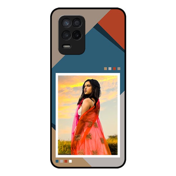 Realme 8 5G Personalized Glass Phone Case - Retro color pallet Design Realme 8 5G Personalized Glass Phone Case - Retro color pallet Design